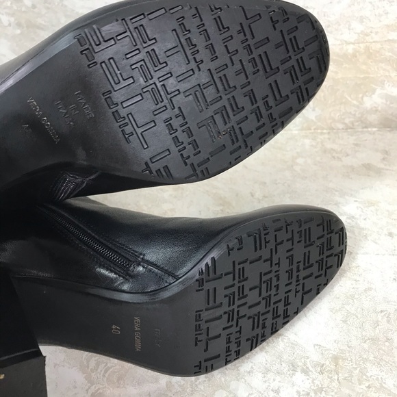 TIFFI BY DANIELE DENTICI BLACK LEATHER BOOTS SZ - Picture 6 of 14